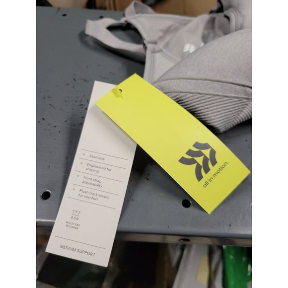 Women's Medium Support Seamless Cami Bra - All in Motion™ Light Gray Heather M M - Picture 5 of 6